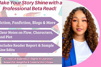 read your book,blog,articles,website and give honest,feeback