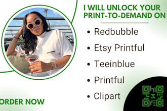 do expert redbubble printful etsy pod setup design