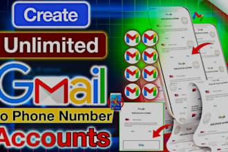 create new gmail for your business and service in 4hr