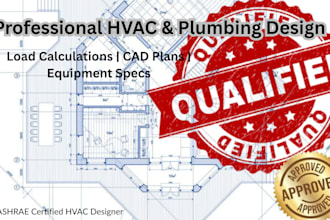 design hvac and plumbing systems including load calculations