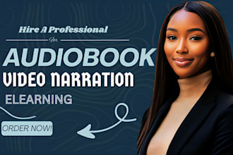 record female voice over for audiobook narration, elearning, video narration