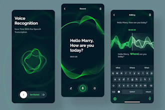build ai text to speech app, ai chatbot, ai voice recognition app, ai saas