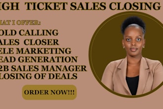 be your sales representative sales closer close deals sales rep lead generation