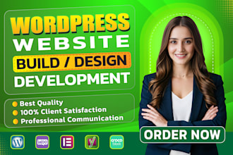 do wordpress website design, build, redesign or ecommerce website development