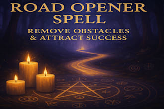 cast a powerful road opener spell to remove obstacle and attract success