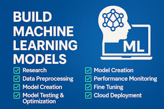 build and train machine learning models for your data