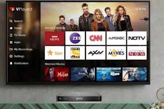 develop iptv app, roku tv, ott app, smart tv, dashboard with admin panel