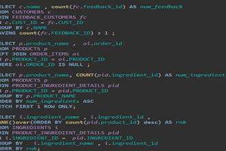 write sql queries and optimize your database
