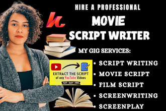 be movie script writer screenplay scriptwriting tv series