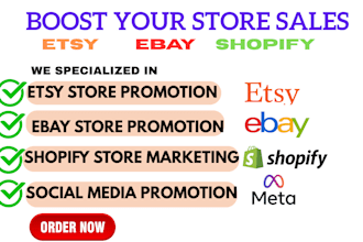 promote and advertise your etsy, ebay, and shopify to increase sales