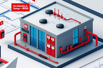 design fire detection, sprinkler system and prepare boq