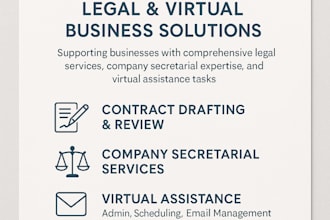 be your reliable virtual assistant for admin and legal support