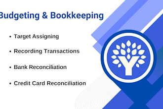 do bookkeeping, personal finance, budgeting, finance using ynab