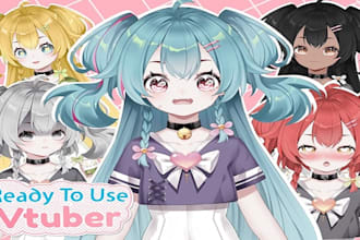 design and rig a high quality live2d model for vtuber