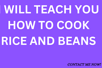 cook a delicious jollof rice and beans with stew for you