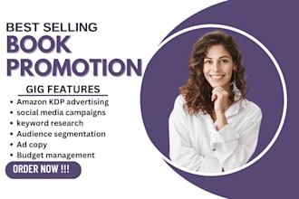 do ebook promotion and book marketing using amazon KDP ads,  tiktok, facebook