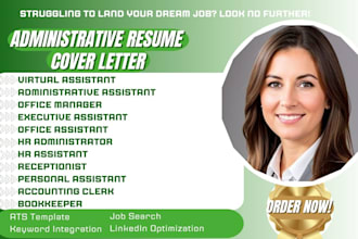 write virtual assistant, receptionist, office, executive assistant, admin cv