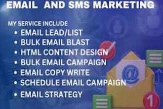 blast bulk SMS marketing campaign, bulk email, text message with twilio sms