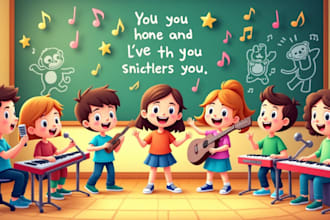 sing  nursery rhymes, kids song,theme song and jingles