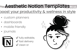 make aesthetic and functional notion templates