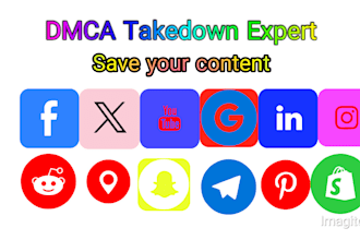 file dmca takedown notice, remove copyright defamatory content etc under dmca