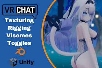 do custom 3d model vrchat avatar commission vr character vrc avatar 3d avatar vr