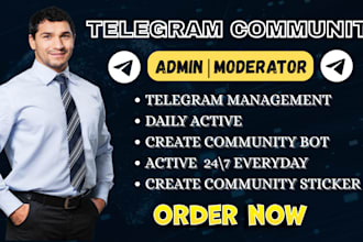 do social media telegram community manager, discord fb, tiktok virtual assistant