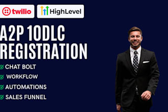 setup a2p 10dlc registration, twilio a2p setup, gohighlevel integration