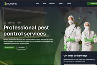 build squarespace pesticide website fumigation website pest control website