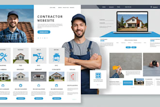 design roofing plumbing hvac handyman website or local service business website