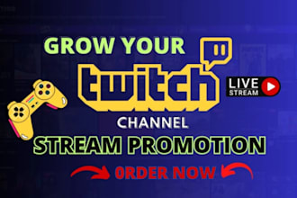 twitch channel promotion for live viewers, chatter, twitch affiliate for viewers