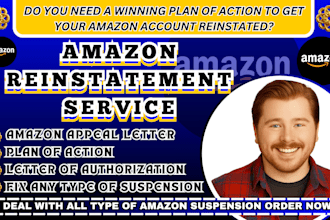 write amazon reinstatement appeal letter, plan of action, for amazon suspension