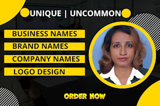 create unique business names logo design and catchy slogans for your brand