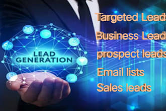 provide targeted b2b lead generation and prospect email list for any industries