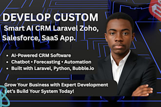 build custom ai crm software laravel saas app zoho one salesforce hubspot crm