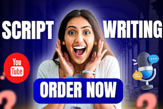 do documentary script, true crime script, movie script, youtube script writer