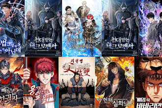 anime webtoon comic book cover webnovel webcomic manga comic page light novel