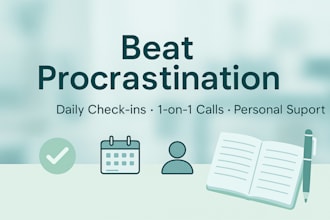 help you overcome procrastination and stay focused