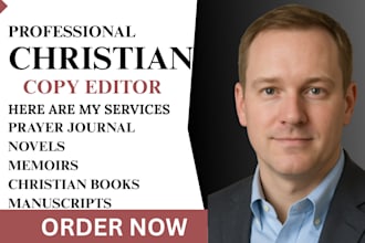 copy edit your christian journal prayer devotional or self help book