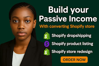 do a passive income shopify dropshipping store shopify website design redesign