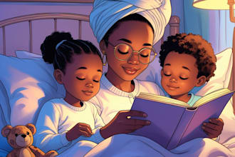 draw hand drawn childrens book illustrations in storybook style