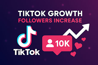 do tiktok marketing , promotion  and grow followers