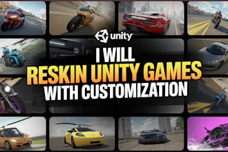 reskin unity 2d and 3d games for android and ios