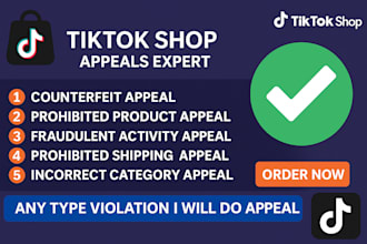remove tiktok shop suspension, tiktok shop violation, appeal tiktok shop