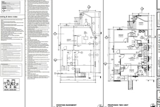 do architectural drawing stamped and sealed mep floor plan city permit in USA