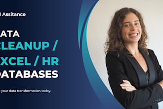 clean, organize and format HR or business data in excel or google sheets
