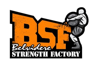 design strength training gym logo