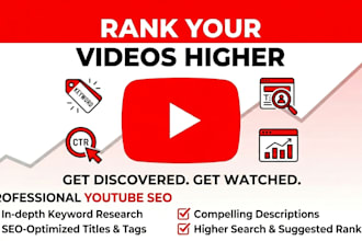 do yt video SEO to improve search ranking and organic  growth