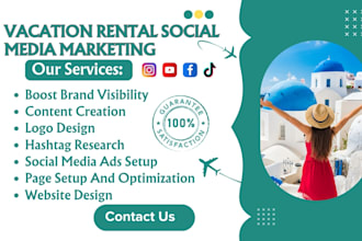be your vacation rental social media marketing manager for vacation services