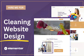 design a residential and commercial cleaning service website for your business
